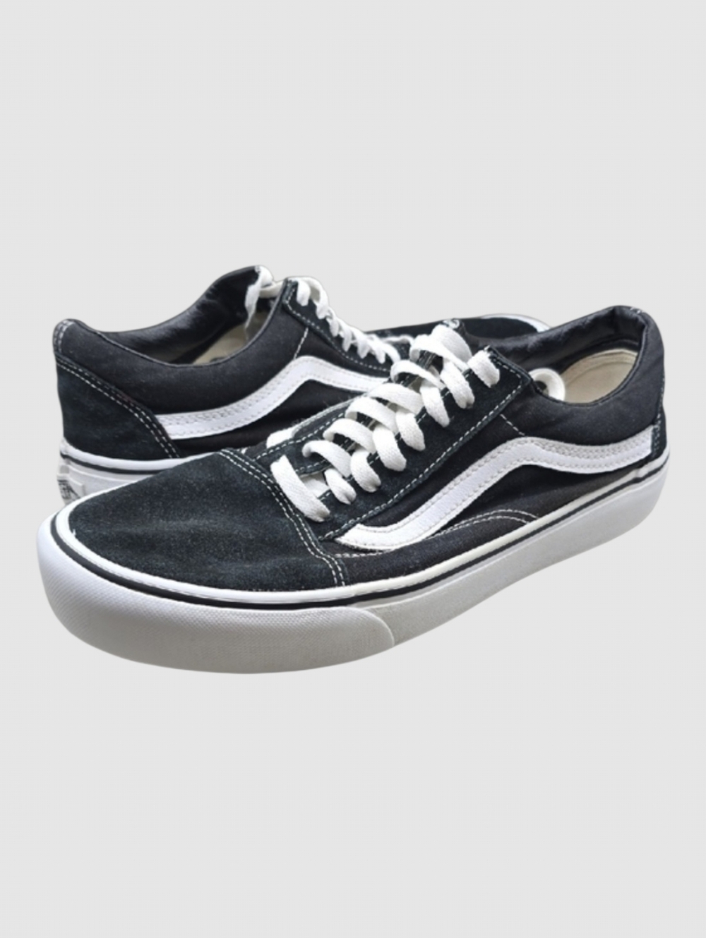 Vans Old Skool Sneakers W-10 M-8.5 Black/White Low-Top Skater Classic Comfort